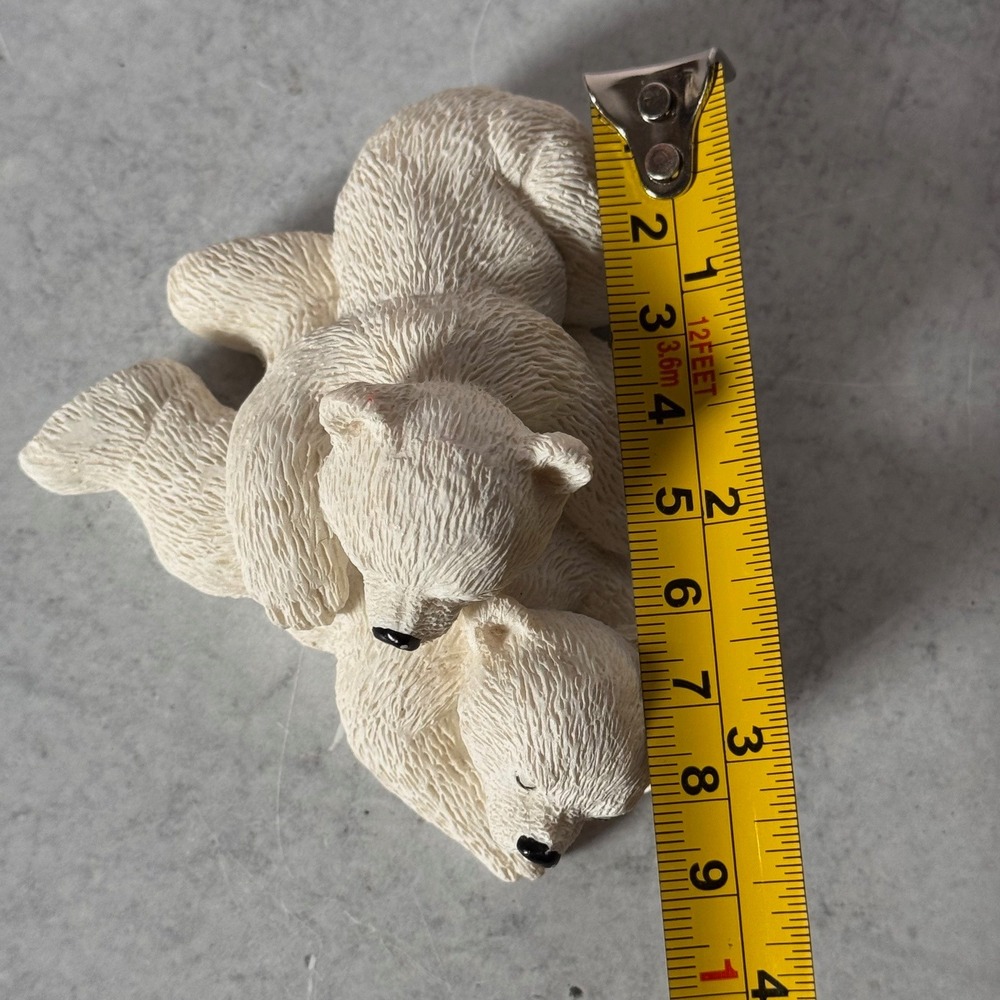 Alaska Polar Pals Jack Jill Polar Bear Resin Figurine Sculpture Twin Cubs Bears - Picture 15 of 15